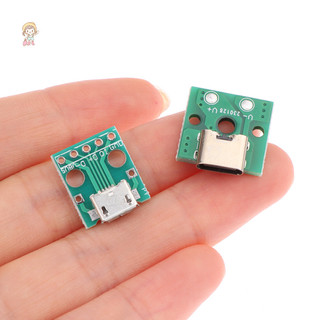 Twe 10 Chiếc Micro USB Jack Android Type-C Nữ Cổng Kết Nối Jack Cổng Sạc USB Ổ Cắm PH2.0 Vít Cố Định Tấm VN