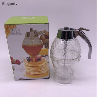 Egn Clear Honey Syrup Dispenser Acrylic Kitchen Holder Pot Container N