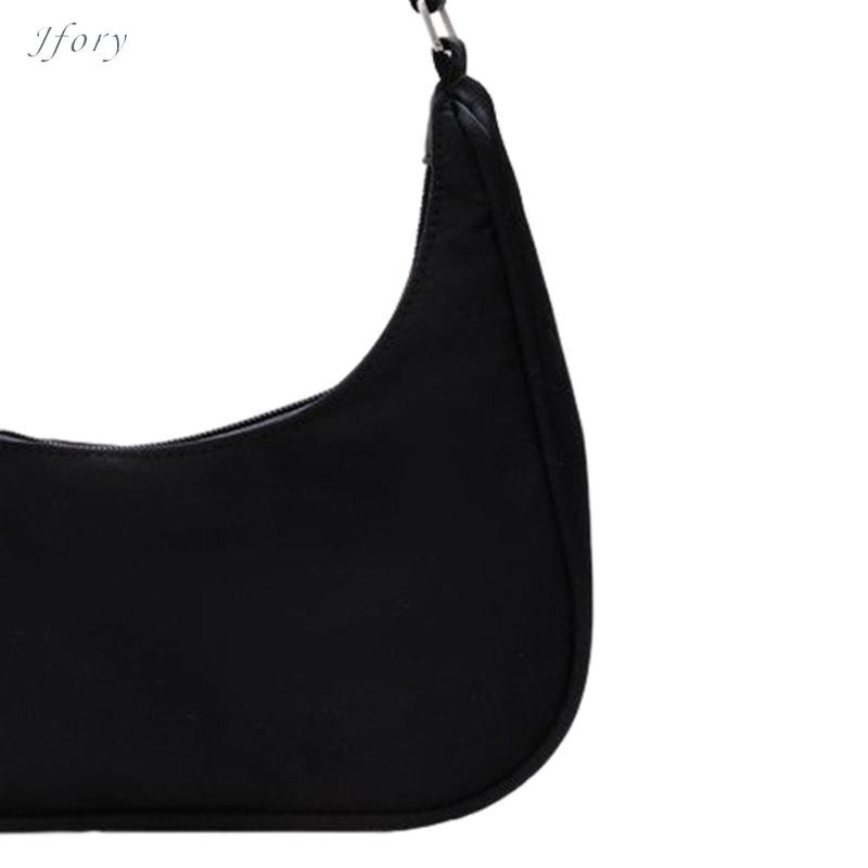 Túi đeo vai Jfory Nylon, Túi mua sắm công sở Satchels dung tích lớn Túi xách nữ Tote Bánh bao Bun