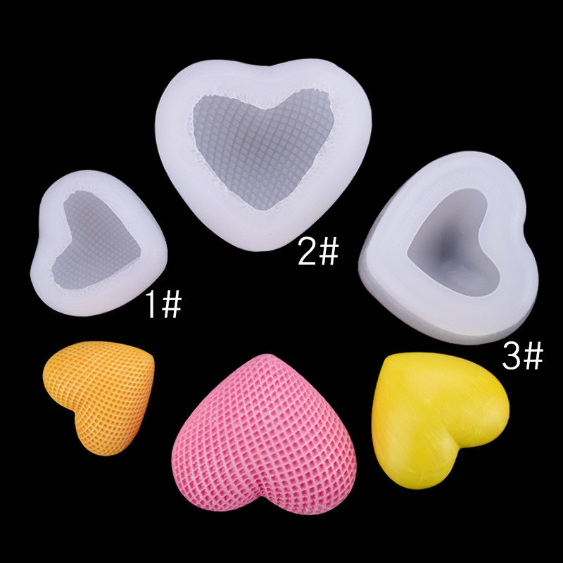 3d Dệt Hình Trái Tim Khuôn Silicon Lễ Tình Nhân Series Bánh Mousse Trang Trí Sô Cô La Nướng Hình Trái Tim Món Tráng Miệng Khuôn Silicon