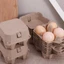 DELMER 10 Cái Thùng Trứng Bột Giấy, Khay Trứng Gà Có Thể Xếp Chồng 4 Lưới, Hộp Đựng Trứng Tiết Kiệm Không Gian Thực Tế Nhà Hàng