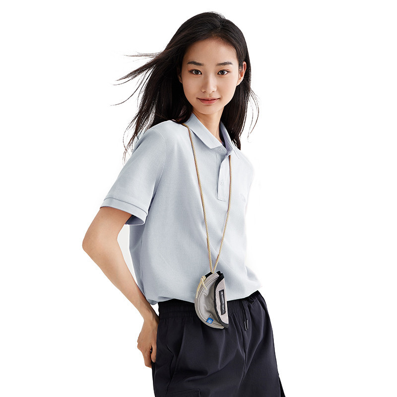 Ảnh Áo sơ mi Polo ngắn tay CAMEL CROWN Unisex Áo thun lụa băng thoáng khí mát 3