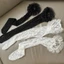 XGB Nữ Nhật Bản Sheer Hoa Ren Fishnet Đùi Vớ Ngọt Lớp Ruffle Viền Frilly Trên Đầu Gối Tất Dài