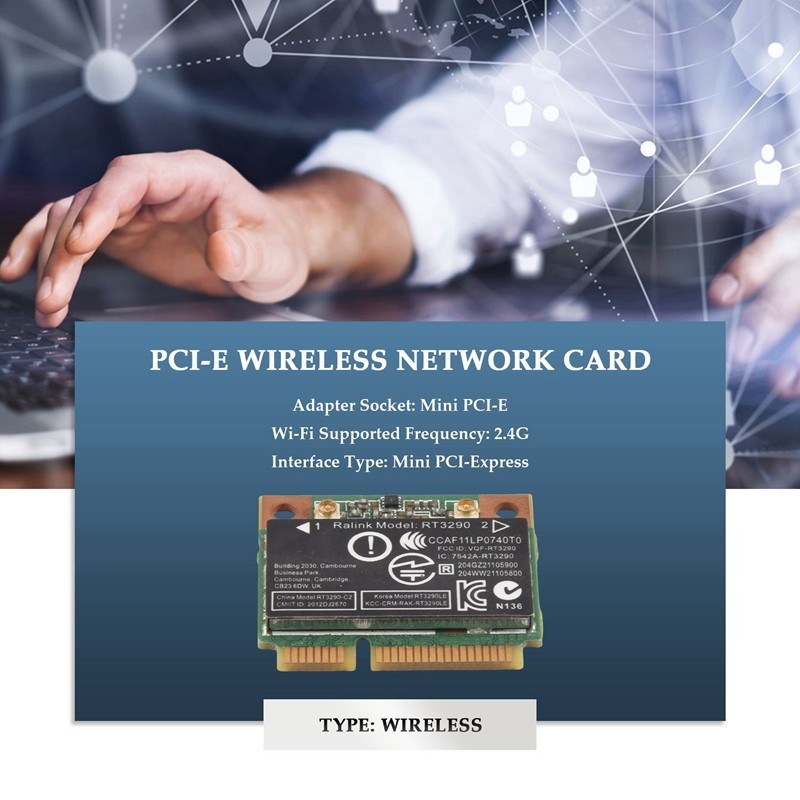 150mbps 2.4Ghz RT3290 802.11B / G Không Dây Wlan WIFI + Bluetooth BT 3.0 Nửa Mini PCI-E Card Cho CQ58 M6 4445S DV4