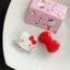 Kẹp tóc mới HelloKitty nhân vật hoạt hình dễ thương phụ kiện sinh viên màu đỏ