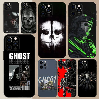 C-COD Call Of D-Duty Ghost Phone Case Cho Apple iPhone 17,15,14,13,12,11, Pro, X, XS, Max, XR, Plus, Mini Soft Black Cover kz0