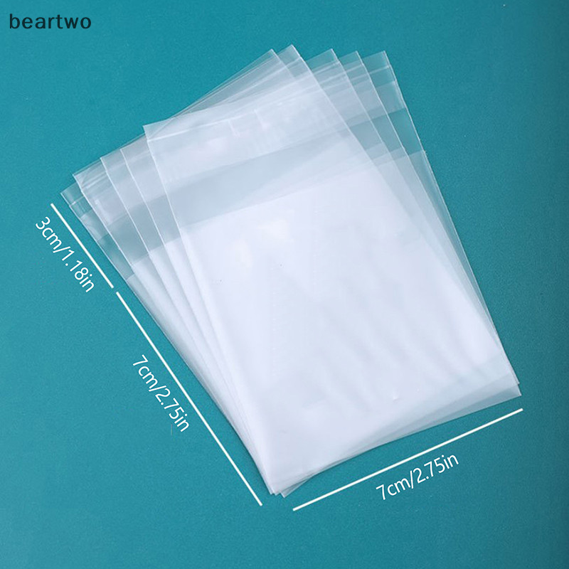 < Beartwo > 100 Túi đóng gói hoạt hình, Túi tự dính nướng nhẹ, Túi đóng gói bánh quy hoạt hình đẹp