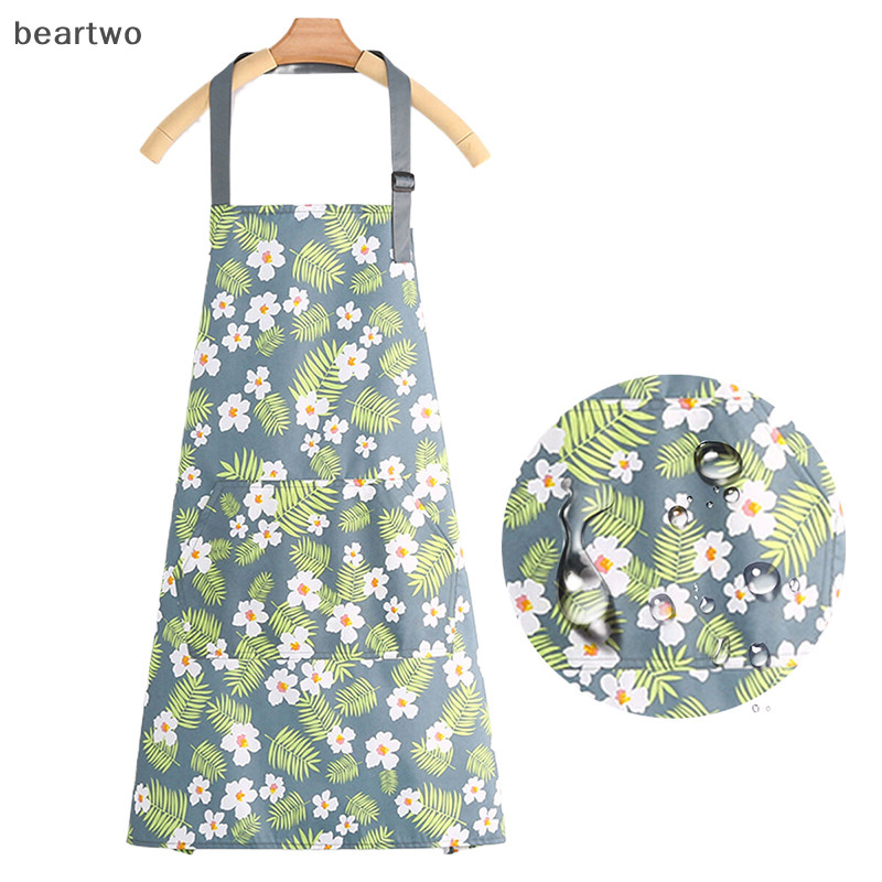 < Beartwo > Tạp dề nấu ăn chống dầu nhà bếp dễ thương dành cho nữ Trẻ em Nam giới Nhà bếp Phụ kiện làm bánh cà phê dành cho người lớn không thấm nước Đẹp