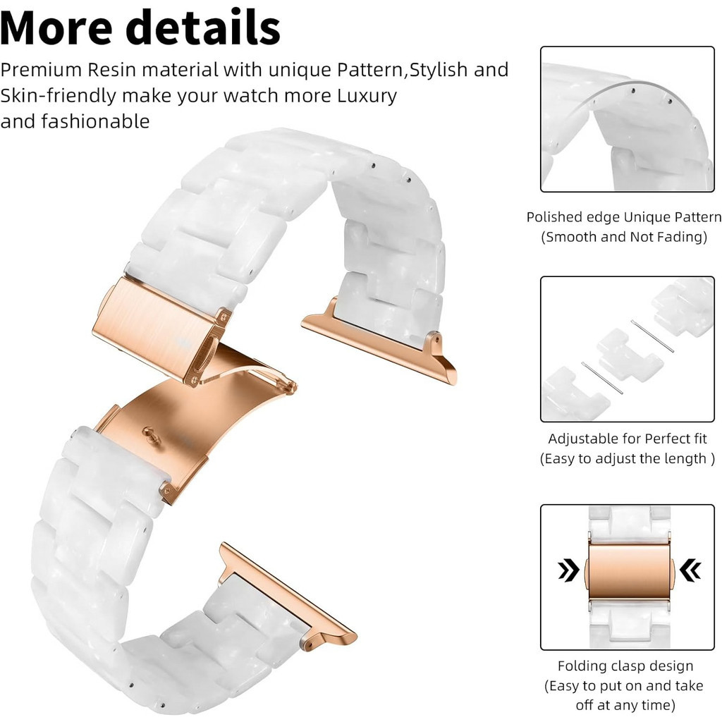Dây đeo nhựa thời trang cho đồng hồ đeo tay chữ A 45mm 38mm 40mm 41mm 42mm 44mm Ultra 49mm Vòng đeo tay nữ cho iWatch Series 9 8 7 6 5 4 3 SE Phụ kiện dây đeo Correa