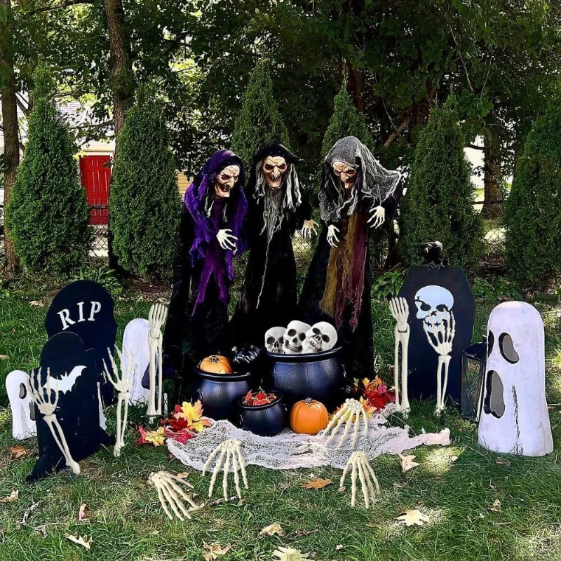 Halloween Ma Đáng Sợ Creeper Skeleton Tầng Ngôi Nhà Ma Ám Phòng Bí Mật Trang Trí Kinh Dị