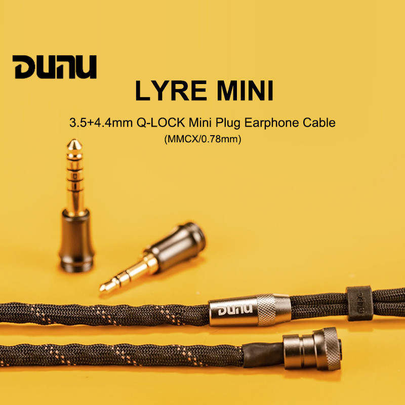 Dunu LYRE MINI HIFI Tai Nghe Cập Nhật Cáp 240 Dây Đồng Cao Cấp MMCX 0.78mm 2PIN 3.5mm 4.4mm Cân Bằng Q-LOCK CẮM