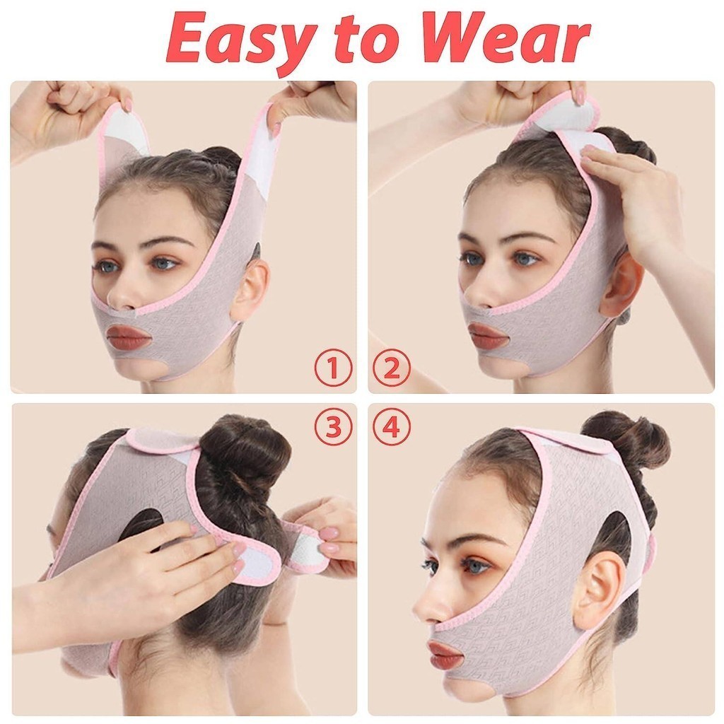SEVICH  Beauty Face Sculpting Sleep Mask V Shaped Face Lifting Bandage Chống nhăn Làm săn chắc nâng Mặt nạ định hình Mặt nạ định hình Giảm béo Dụng cụ định hình