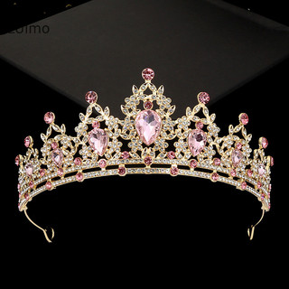 Luimo 2024 Mới Pha Lê Tím Cô Dâu Thái Hoàng Gia Nữ Hoàng Tiara Cuộc Thi Prom Cô Dâu Diadem Công Chúa Cưới Vương Miện Phụ Kiện Tóc SBS