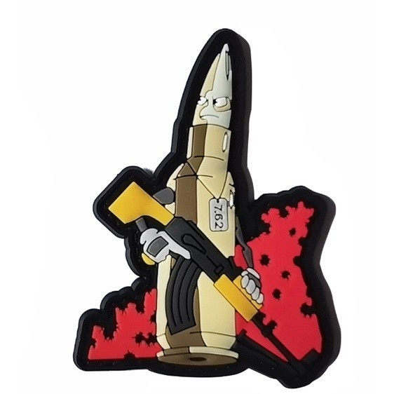 Patch_miếng dán velcro PVC huy hiệu Chechnya_retro
