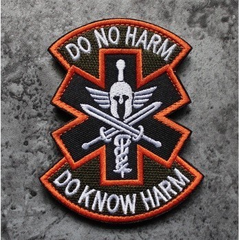 Patch phù hiệu y tế chiến trường dán quần áo_ba lô túi xách _retro