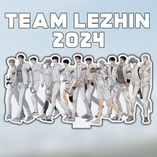 Mô hình Standee TEAM LEZHIN SUMMER 2024 tượng mica acrylic anime chibi trưng bày