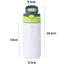 Bình Trẻ Em AMBU, Cốc Sippy Thẳng Thăng Hoa Đôi Bằng Thép Không Gỉ, Bình Nước 12oz Có Ống Hút Lật Top Sippy Chai