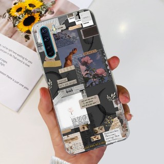 Dành Cho OPPO A91 Ốp Lưng CPH2021 Vỏ Mềm Hoa Phổ Biến Trong Suốt Silicon TPU Ốp Lưng Điện Thoại Cho OPPO Reno 3 F15 CPH2043 Reno3 Vỏ