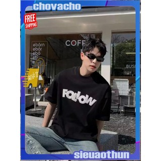 Áo thun Stee Cổ tròn in FOLLOW & C Localbrand ICVCVNI Unisex Cotton