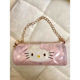 Thời Trung Cổ hello kitty Màu Hồng Trống Túi Thiết Kế Niche Túi Dễ Thương Giai Điệu Một Vai Thời Trang 9.13 RLHB