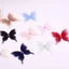 ESSENCEH 20 Miếng Đính Bướm Vải Organza, Bướm Voan Màu Sắc Mơ Mộng, Mờ 5CM DIY May Thủ Công Trang Trí Vật Liệu Thiết Kế May Mặc