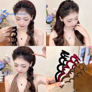 Kudosation Wave s Dành Cho Nữ Răng Chống Trơn Trượt Tóc Bé Gái Rửa Mặt Thể Thao Băng Đô Quấn Tóc Phụ Kiện Tóc