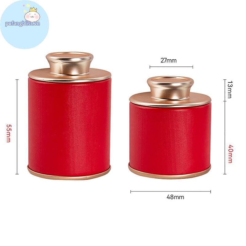 Pufangbliss 1 Trà Trống Chắc Chắn Thiếc Có Thể Hộ Gia Đình Trà Đen Xanh Kín Bình Du Lịch Di Động Trà Nhỏ Hộp Bao Bì Giấy Có Thể VN