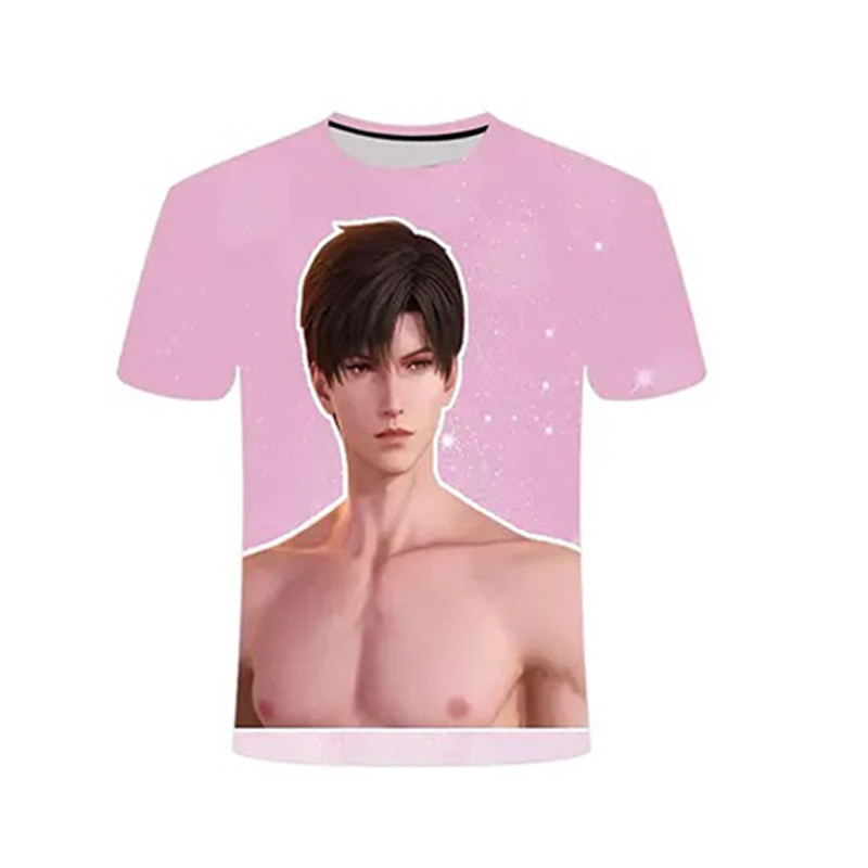 SY3 Tình Yêu Và Sâu Không Gian Rafayel Xavier Zayne Cosplay Vải Full Graphic Quần Short Áo Thun Anime Tay Ngắn Top YS3