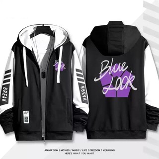 Ps2 BLUE LOCK Isagi Yoichi Bachira Meguru Nagi Seishiro áo khoác dây kéo Áo khoác Hoodie cardigan áo len Cosplay SP2