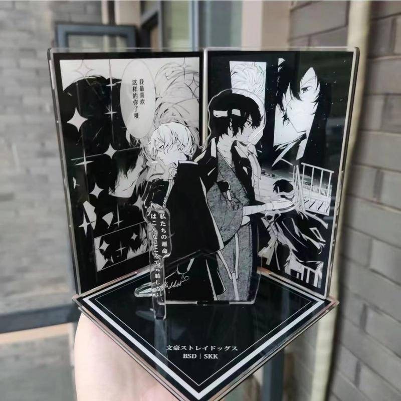 Bungo Stray Dogs Acrylic Để Bàn Trang Trí - Quà Tặng Hình Anime 10cm Cho Bạn Bè