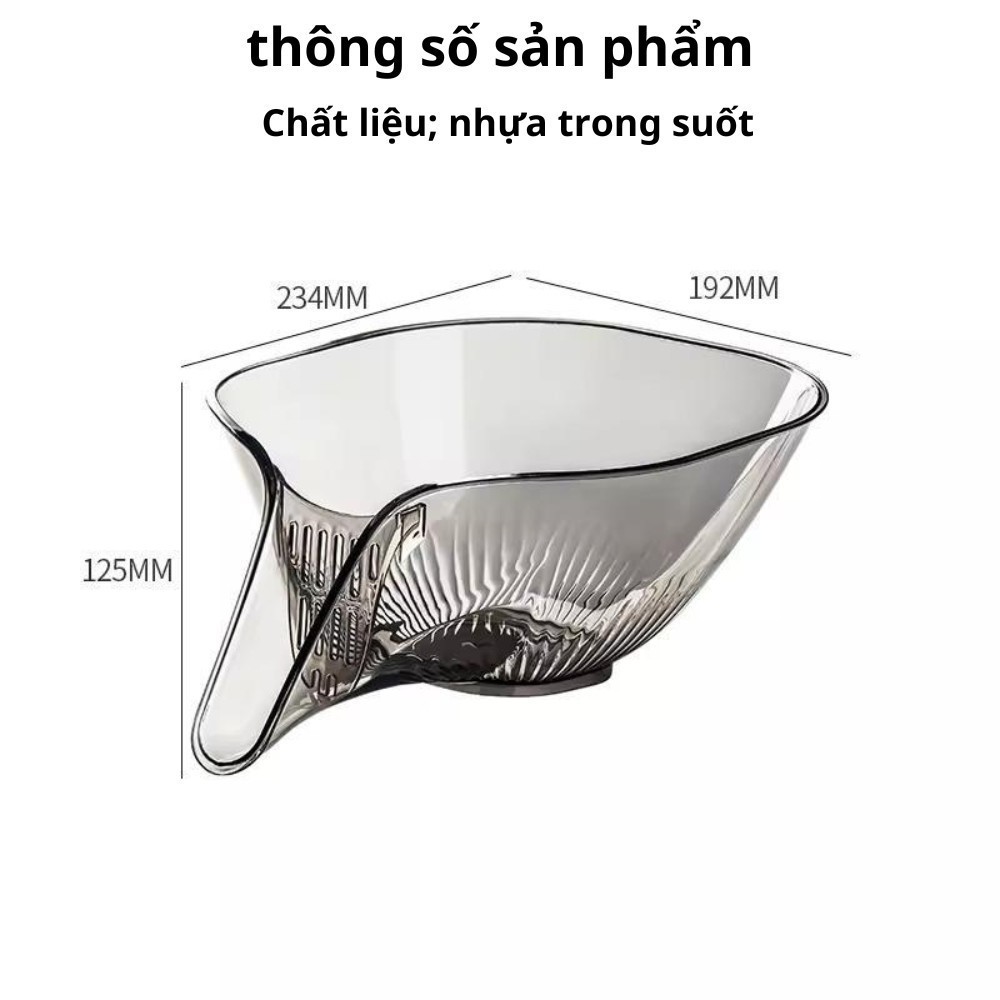 Rổ Nhựa Đựng Trái Cây / salad Đa Năng Sáng Tạo Cho Bồn Rửa Nhà Bếp