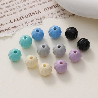 10mm Macaron Màu Dễ Thương Ngọt Đục Lỗ Đính Hạt Rời Vòng Tay Vòng Cổ Bông Tai DIY Trang Sức Handmade Chất Liệu