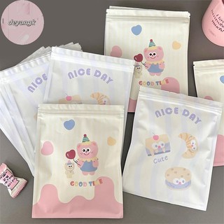 Deyangk 10 Cái Hoạt Hình Dễ Thương Tự Niêm Phong Túi Đóng Gói Sáng Tạo Snack Kẹo Bánh Quy Túi Bảo Quản Quà Tặng Trang Trí Bao Bì Túi VN
