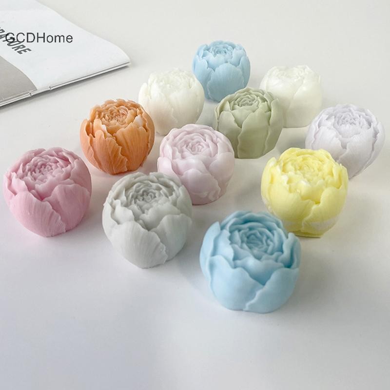 Gcdhome 3D Hoa Hồng Khuôn Silicon Hoa Mẫu Đơn Khuôn Thạch Cao Xà Phòng Nhựa Sinh Nhật Đám Cưới Quà Tặng Trang Trí Nhà HOT