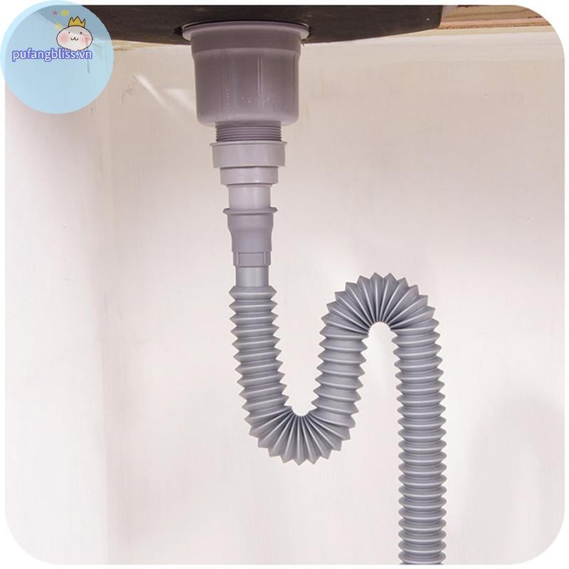 Pufangbliss Ống Nước Linh Hoạt Bồn Rửa Ống Thoát Nước Kéo Dài Khử Mùi Ống Nước Dài Ống Nước Ống Nước VN