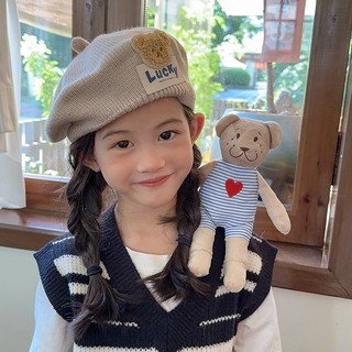 Mũ dệt kim cho trẻ em, mũ nồi thu đông mới, mũ hoạt hình dễ thương, thời trang và thoải mái