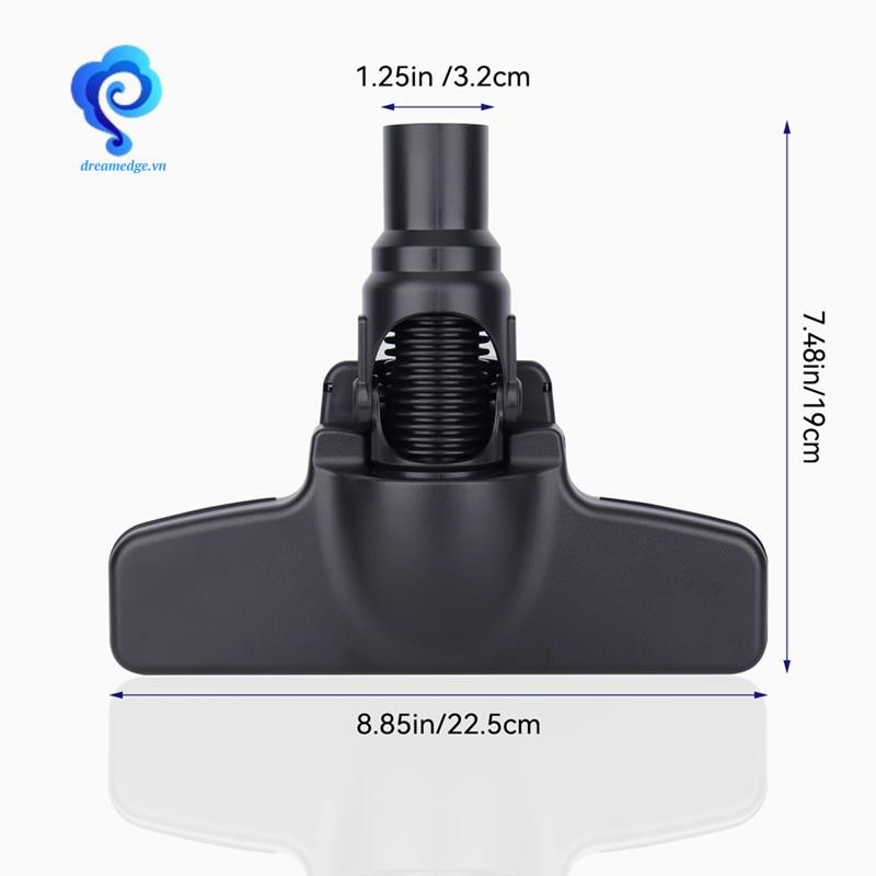 [Dreamedge] 1 1 / 4Inch 32mm Bàn chải sàn chân không đính kèm, Máy hút bụi đa năng Turbo Bàn chải thay thế cho sàn cứng, thảm, gạch
