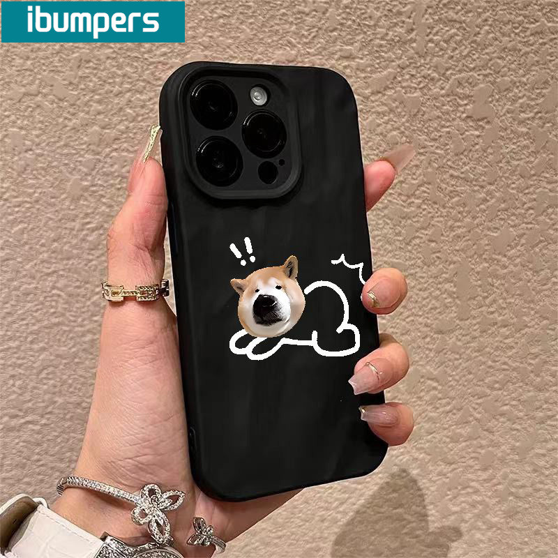 ibumpers Ốp Lưng iPhone Cute Hoạt Hình Mèo Con Chó Đôi Họa Tiết Ốp Điện Thoại Chống Bẩn Silicon Mềm Chống Sốc Cho Iphone 16 15 14 12 13 11 Pro Max IP 7 8 Plus X XS XR