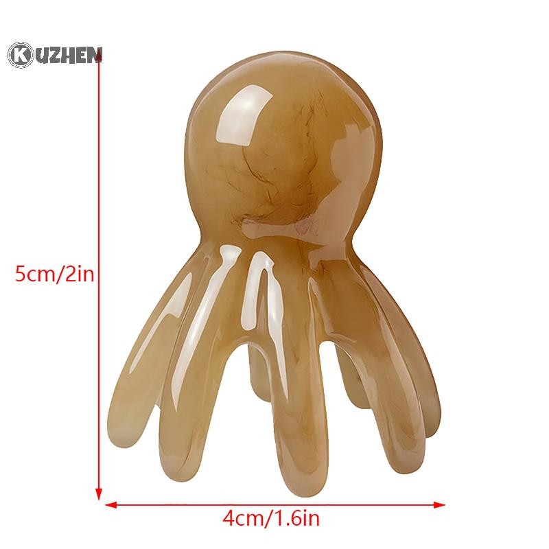 KUZHEN 2 Chiếc Nhựa Bạch Tuộc Lược Kinh Tuyến Massage Da Đầu Cạo Châm Cứu Massage Spa Sức Khỏe Cơ Thể Dụng Cụ HOT