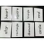Bộ 8 thẻ học ép plastic chủ đề hình dạng flashcard shapes size A5 giáo cụ dạy học tiếng anh