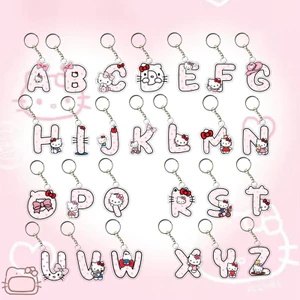 Móc Khóa Chữ Cái Tiếng Anh Hello Kitty - Quà Tặng Sango