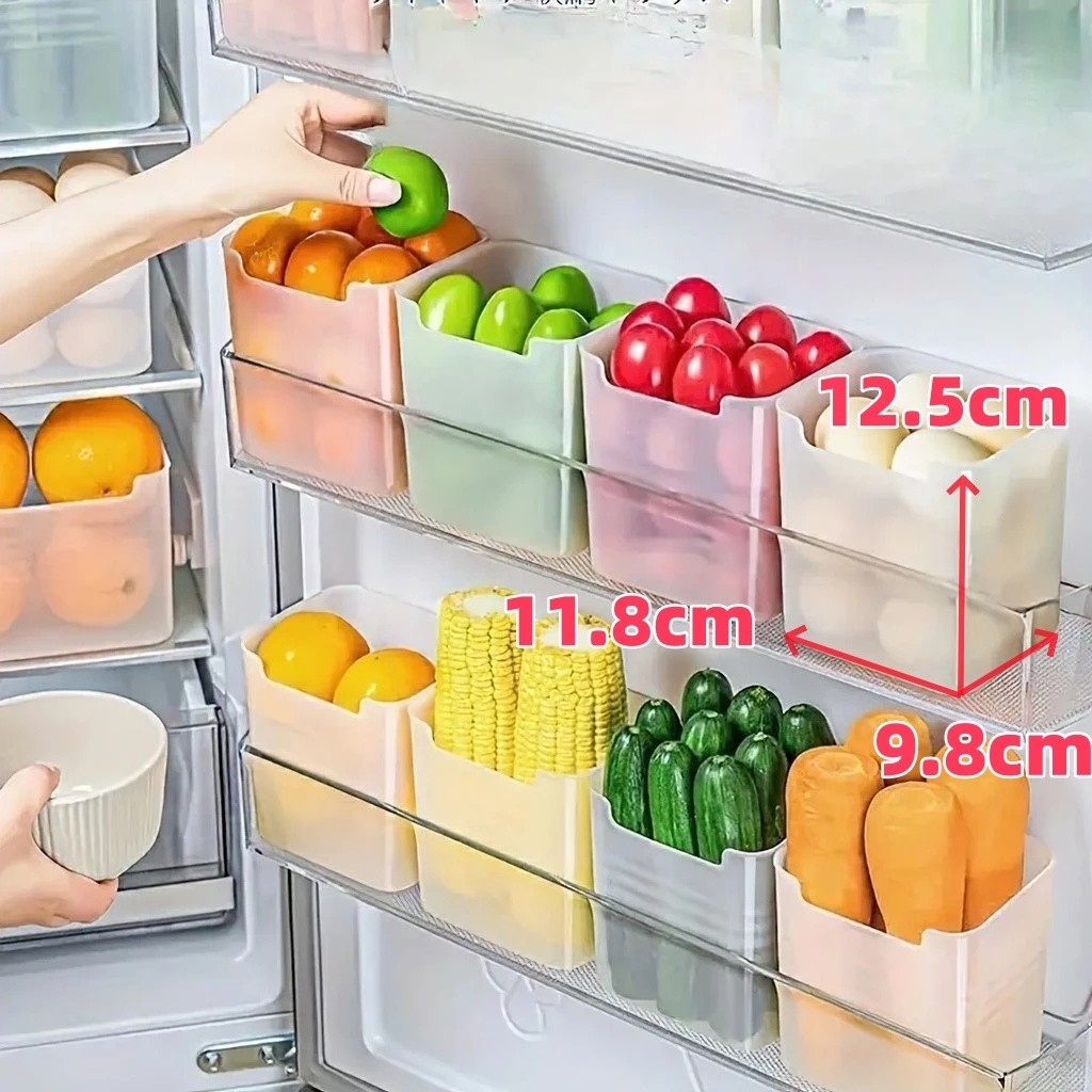 Hộp nhựa đựng thực phẩm tủ lạnh, Hộp trữ đông bảo quản rau hoa quả mì đồ ăn nhựa an toàn sức khoẻ - FE123