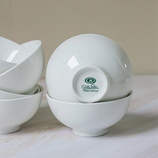 Bộ 6 và 10 Bát Cơm Trắng Trơn 11cm - Sứ Minh Châu - C06