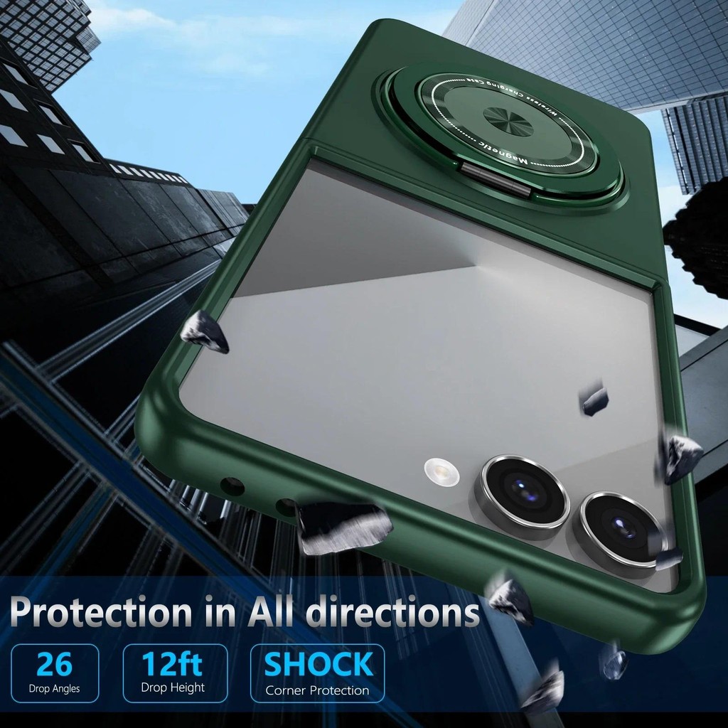 Ốp điện thoại xoay 360 cho Samsung Galaxy Z Flip 7 6 5 4 3 Flip7 Flip6 Flip5 Flip4 Flip3 Vỏ chống sốc