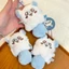 Fluffy Chiikawa Momonga Sang Trọng Móc Khóa Bay Sóc Linh Vật Mặt Dây Chuyền Anime Dễ Thương Nhồi Bông Túi Đồ Chơi Phụ Kiện Quà Tặng Cho Bé Gái