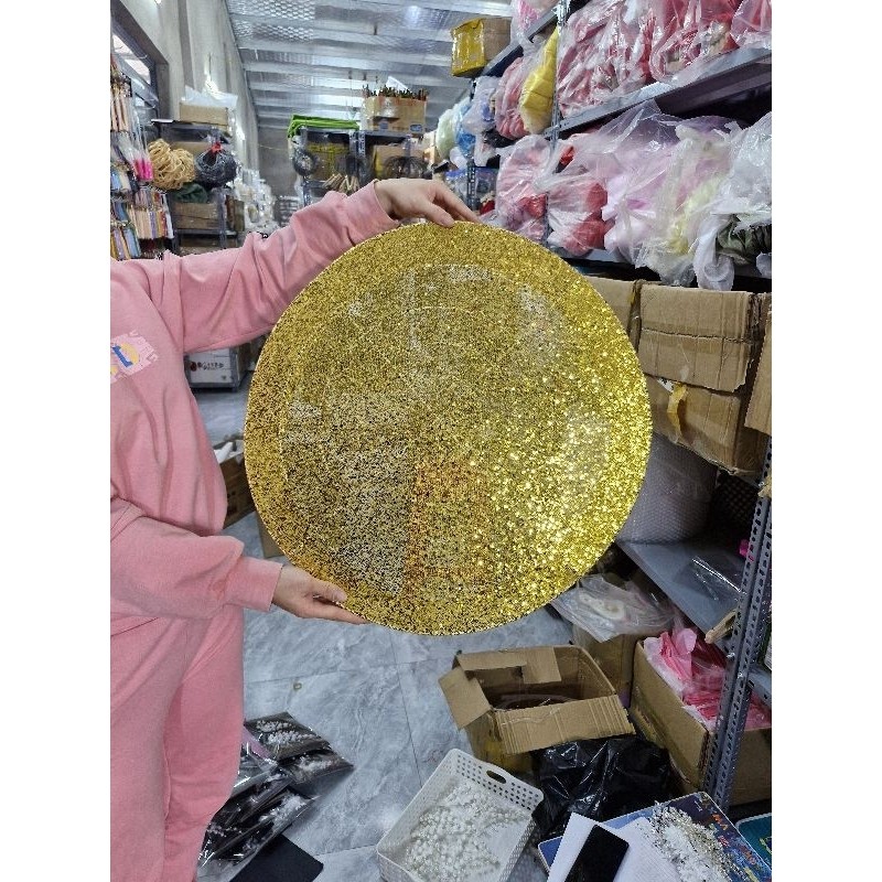 Bọc nón quai thao vải kim sa cao cấp lấp lánh dùng để biểu diễn văn nghệ