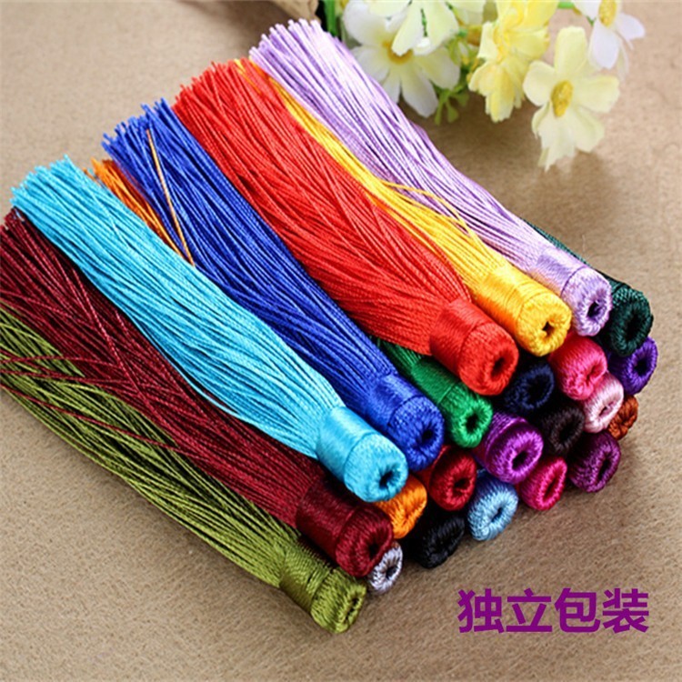 (10 cái)Tua rua trơn 12cm, Phụ kiện trang trí cổ trang, Phụ kiện cưới Khánh Huyền