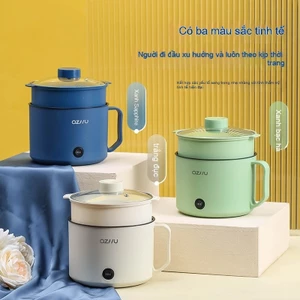 Nồi điện đa năng không dính mini - 1-2 người dùng, nấu cơm/xào món 1 thể, dễ lau chùi dùng gia đình/ký túc xá