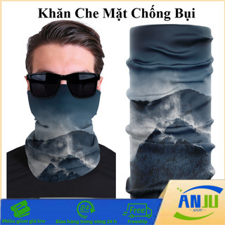 Khăn Che Mặt Chống Bụi - Chống Nắng Cực Tím, Thoáng Khí, Bảo Vệ Mặt Toàn Diện Khỏi Bụi & Gió