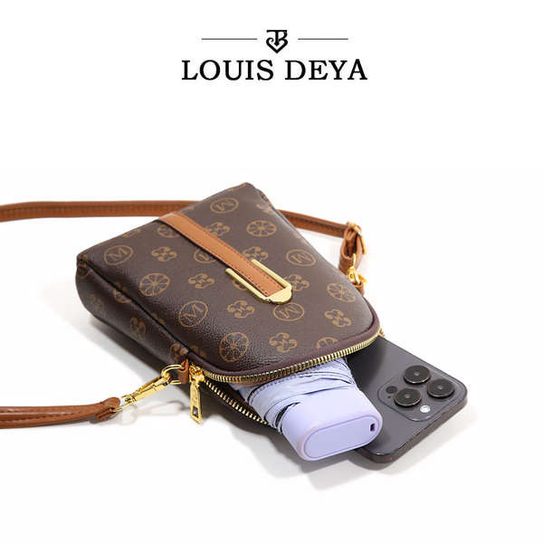[Bột Thú Cưng Độc Quyền] Túi Điện Thoại Di Động Dọc LOUIS DEYA Túi Đeo Vai Nhỏ Người Cao Tuổi Trung Niên Mẹ Nữ Túi Nhỏ